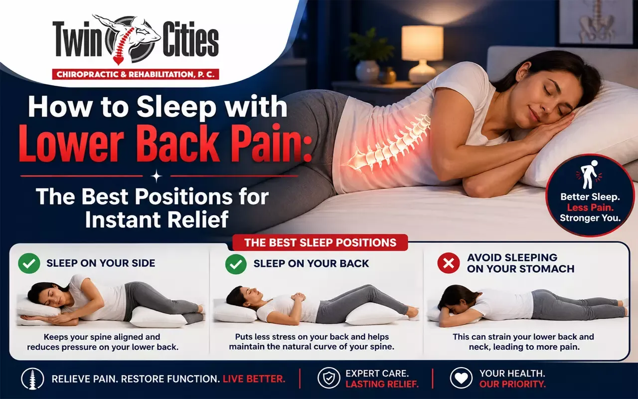 Best sleeping positions for lower back pain relief with chiropractic care tips and guidance