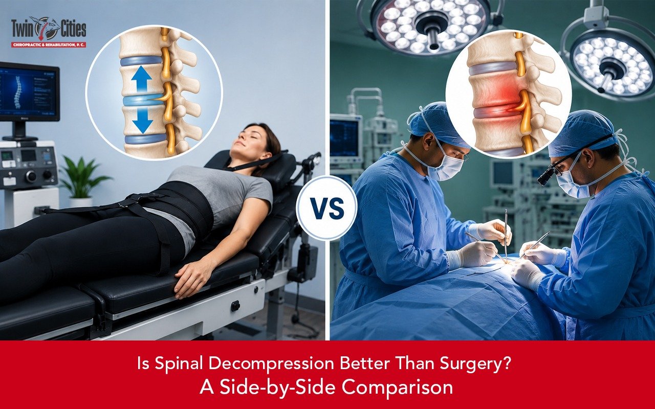 Spinal decompression therapy vs spinal surgery comparison